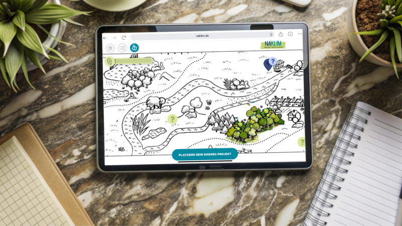 Ipad mit Adventure Map
